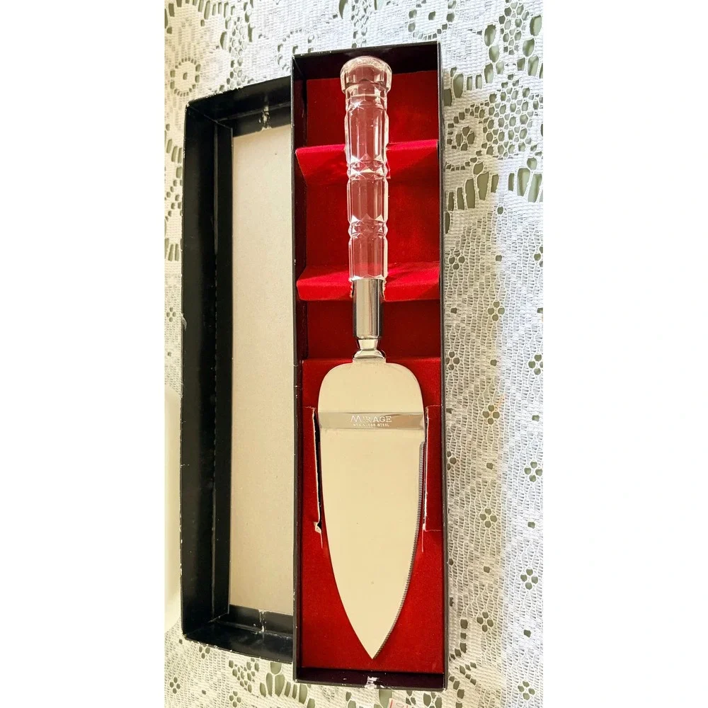Mirage by Robinson Cake Cutter and Server Stainless Steel Acrylic Handle
